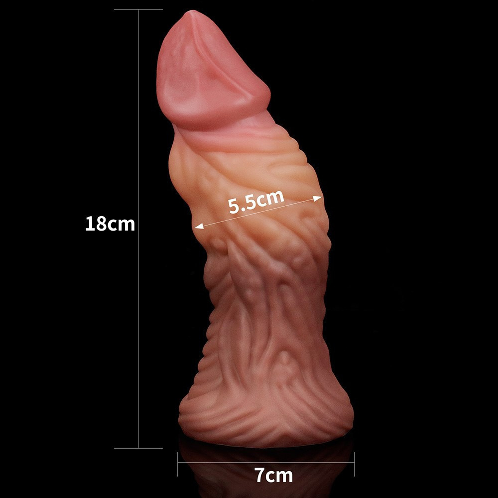 Фалоімітатор 7.0'' Dual layered Platinum Silicone Plug Sex Aura Київ - фото 4