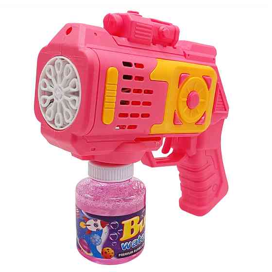 Генератор мильних бульбашок "Бластер" 666-1(Pink) підсвічування Вінниця