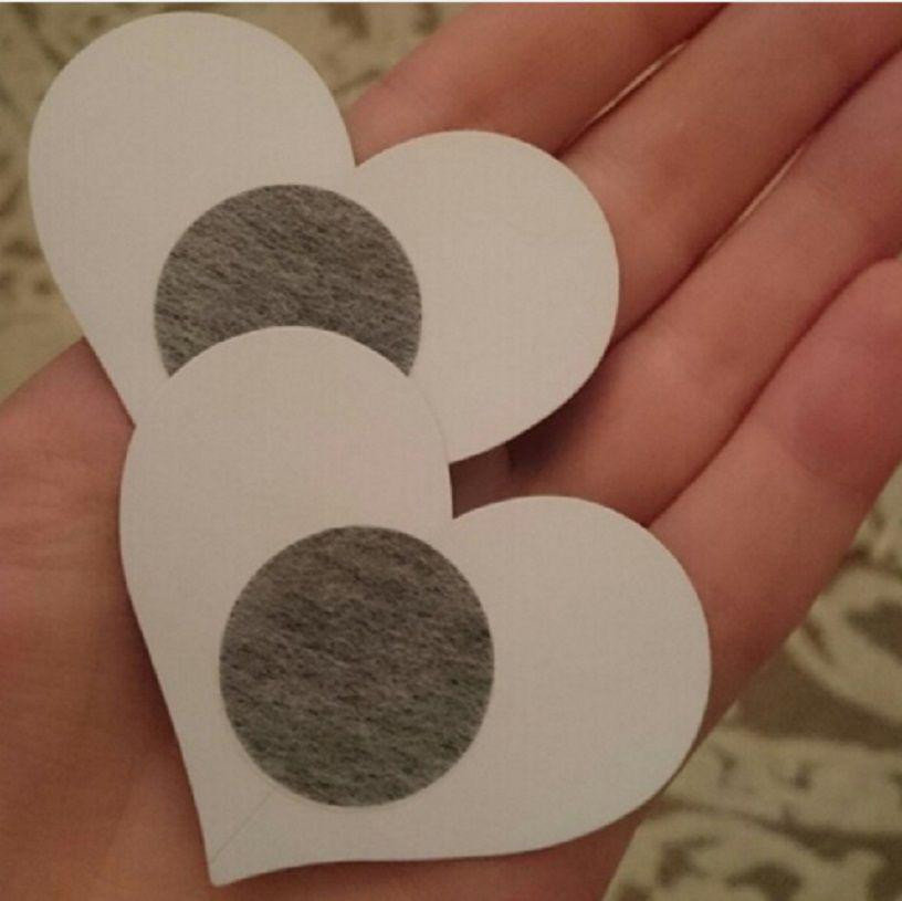 Украшения для сосков сердечка 6 на 5 см черный Киев - изображение 2