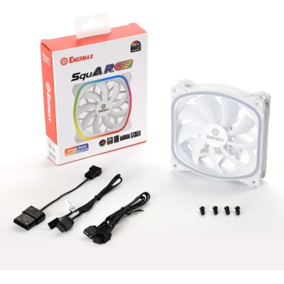 Кулер для корпуса Enermax SquA RGB White (UCSQARGB12P-W-SG) Винница - изображение 7