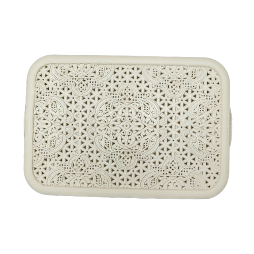 Кошик 1,25л mini з кришкою молочний Lace ELIF Житомир - фото 1