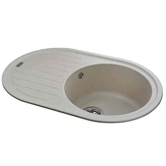 Гранітна мийка Globus Lux OHARA слонова кiстка 770х500мм-А0005 Київ