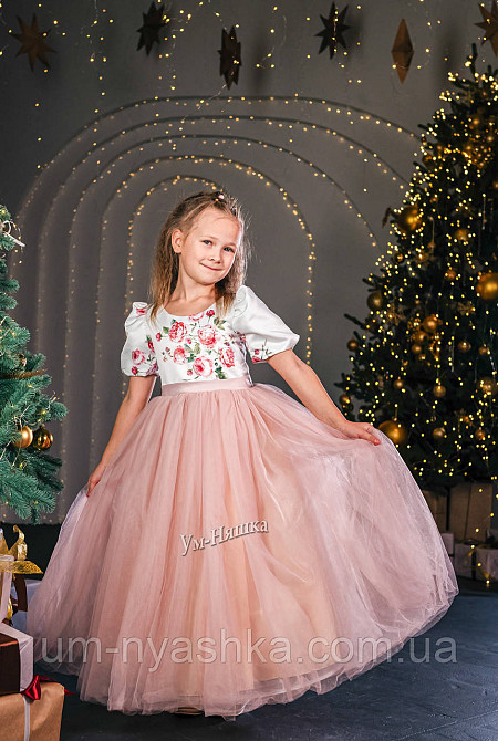 Длинное нарядное платье на 6-7 лет Кривой Рог - изображение 1