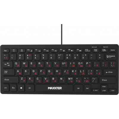 Клавіатура Maxxter KBM-C01B-UA USB UA Black (KBM-C01B-UA) Вінниця
