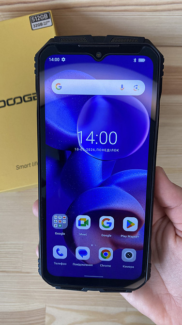 Защищенный смартфон DOOGEE V30 Pro 512 ГБ 200 Мп, аккумулятор 10800 мАч черный на две SIM-карты, Б/У мобильный телефон Киев - изображение 1