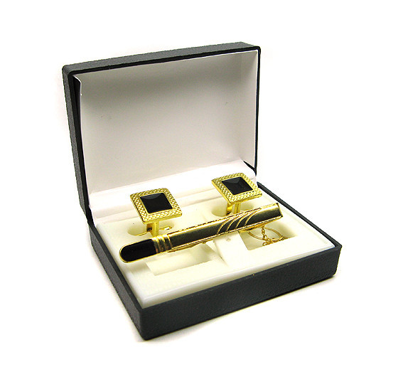 Запонки та затискач для краватки набір Київ - фото 1