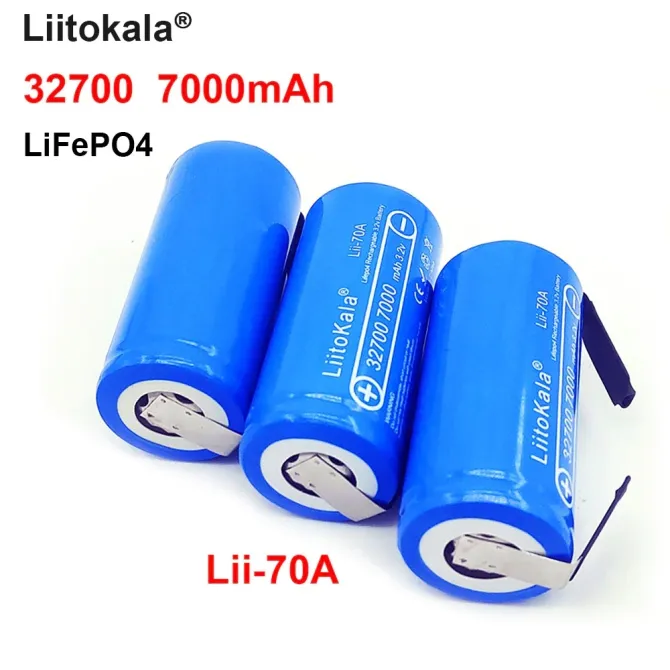 Акумулятор Li-ion Liitokala Lii-70A 32700 7000 мАч під пайку (Синій) Вінниця - фото 3