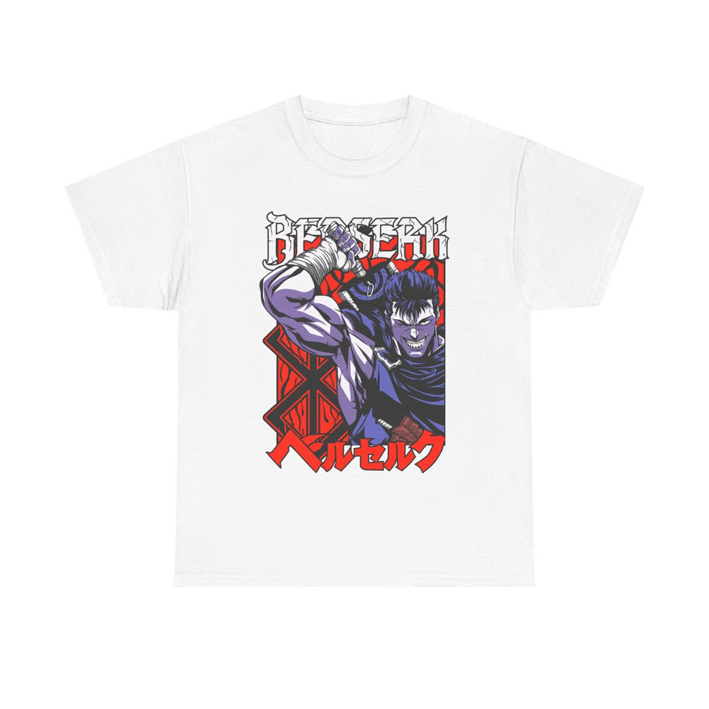 Футболка аниме Берсерк Манга Стрип Гутс оверсайз (S/M/L) Черний AnimeJ0530 Днепр - изображение 6