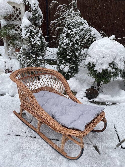 Санки детские плетеные с матрасом Киев - изображение 1