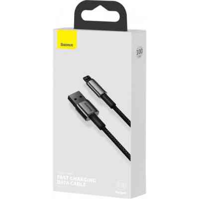 Дата кабель USB 2.0 AM to Lightning 2.0m 2.4A black Baseus (CALWJ-A01) Вінниця