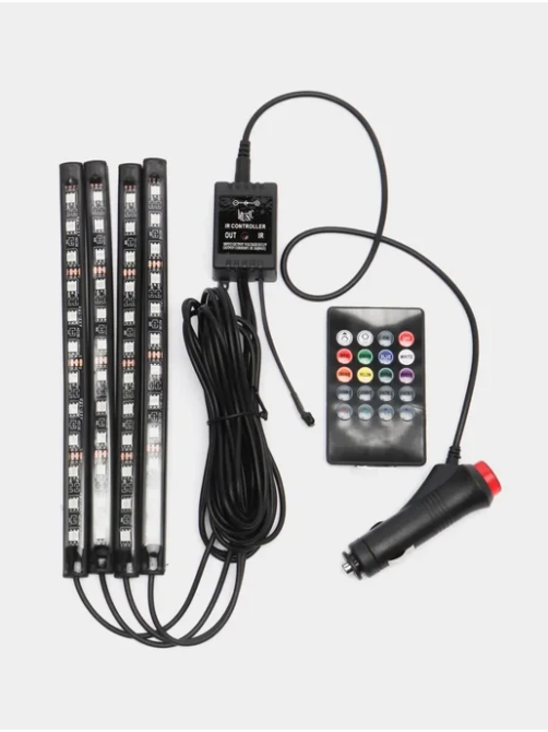 Подсветка салона авто RGB с пультом и музыкой Киев - изображение 5