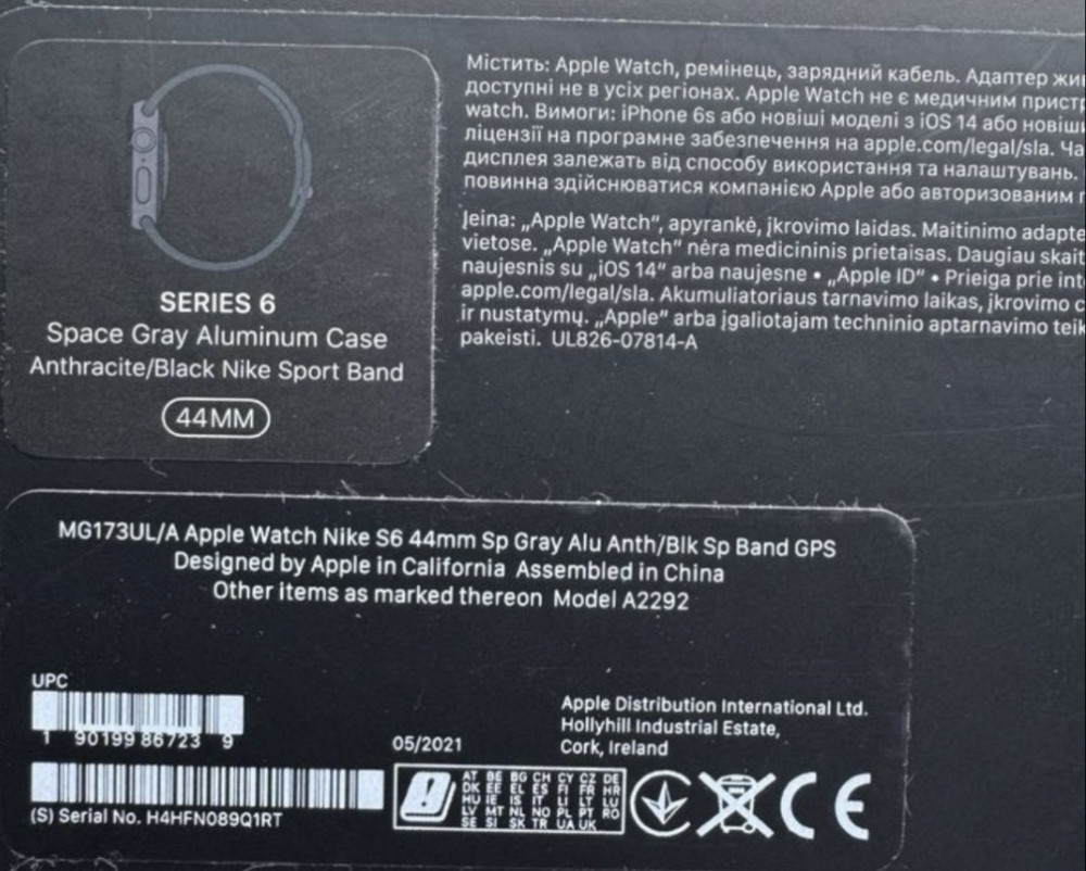 Смарт-годинник Apple Watch Nike Series 6 44mm. Киев - изображение 2