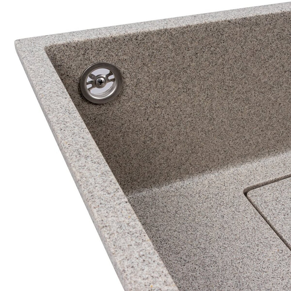 Кухонна гранітна мийка 5444 AMELI VALESO сіра Коломия - фото 4