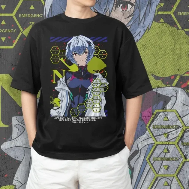 Футболка чоловіча з  принтом Evangalion Рей Аянами Розмір 48 Дніпро - фото 3