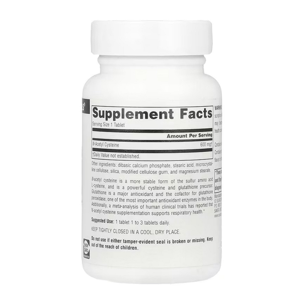 Ацетилцистеин nac Source Naturals N Acetyl Cysteine 600mg 60 табл Киев - изображение 2