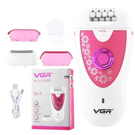 Эпилятор VGR V-722 2в1 + зарядка от USB 7999 Киев