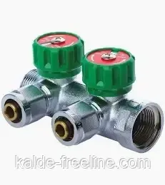 Колектор вентильний Koer для труби 16 мм. на 2 виходи 1" Харків