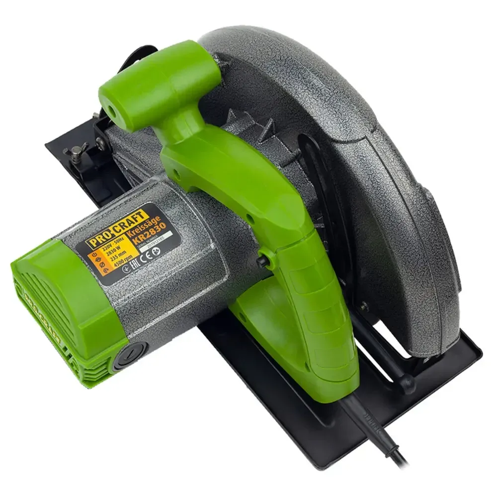 Пила циркулярна дискова Procraft KR-2830 діаметир диска 235 мм циркулярна пила для дерева професійна 4500 обертів у хвилин Львів - фото 6
