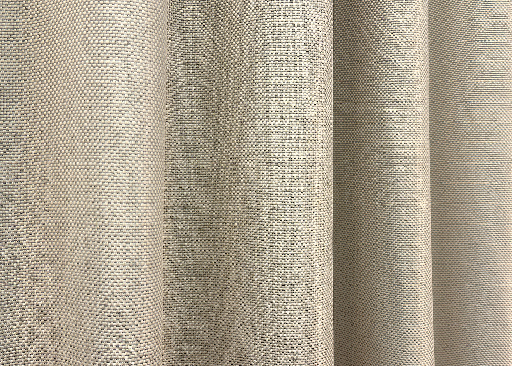 Комплект коротких штор VR-Textil Льон-блекаут Льон Мішковина № 1080ш Холодний бежевий 130х170см 2 шт (35-0356) Київ - фото 5