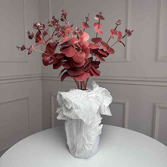 Букет евкаліпту штучний для декору 5шт/уп. Цвет: бордовый ZH-59 Львов