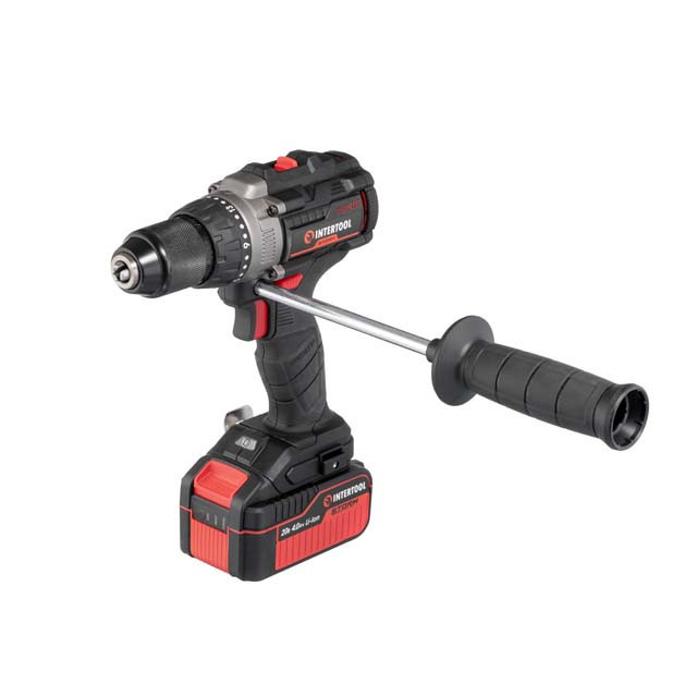 Дриль-шурупокрут акумуляторний INTERTOOL WT-0361,20 В,0-1800 об/хв,безщітковий ударний, 2-13 мм, Li-ion, 4,0 Ач, ЗП 4 A, з кейсом Львів - фото 7