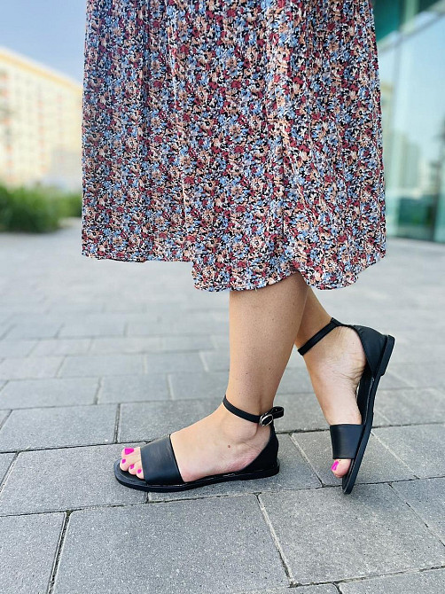 Tamei Босоніжки жіночі Tamei 0571-12 чорні (літо, шкіра натуральна) (5258) Коломия - фото 9