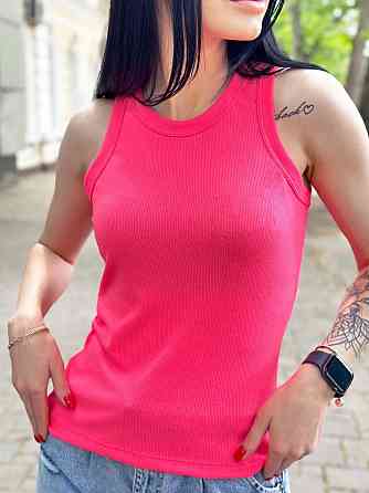 Майка жіноча рубчик Effy 46-48, Рожевий (неон) Київ