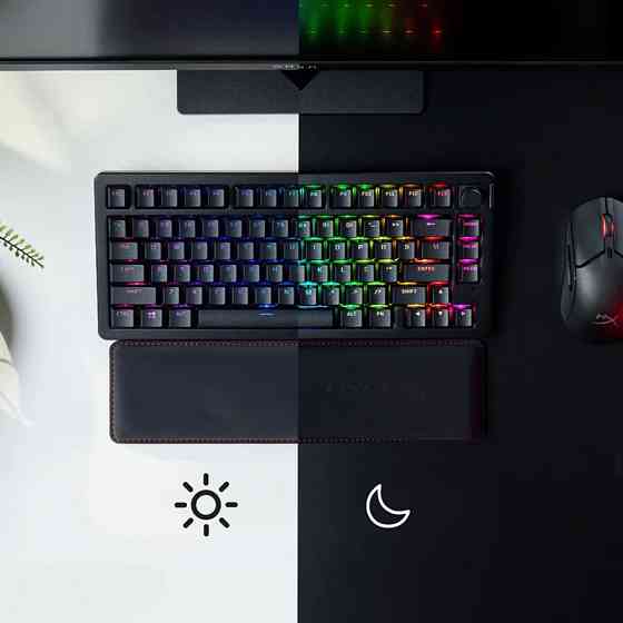 Клавіатура бездротова HyperX Alloy Rise 75 Red RGB UA Black (91Y91AA) ( 19181 ) Харків
