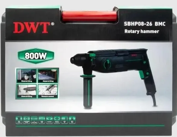 Перфоратор DWT SBHP08-26 BMC 800 Вт 2.8 Дж з кейсом Коломия - фото 2