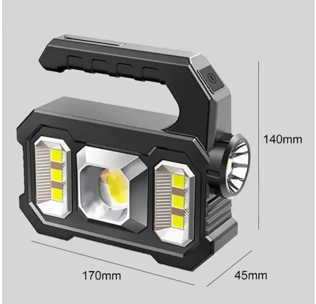 Ручний світлодіодний акумуляторний ліхтар лампа Multifunctional portable lamp KJ-208 з функцією паве Київ - фото 6