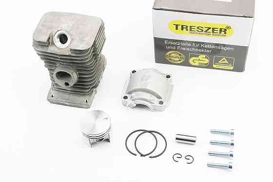 Циліндр к-кт (цпг) MS-180 38mm (палець 10mm) "чорний"+піддон Київ