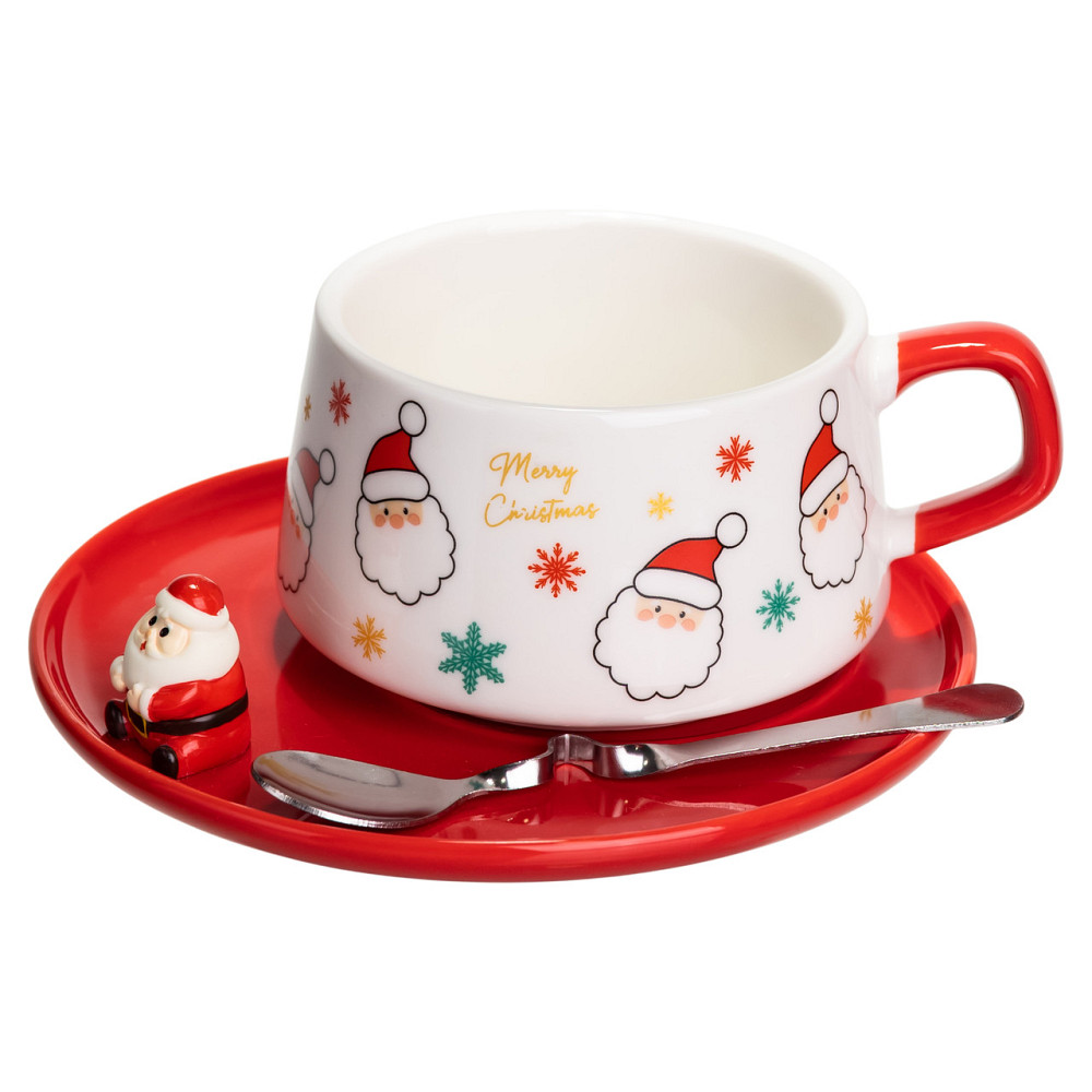 Yiwu Новорічний різдвяний порцеляновий набір «Святковий ранок» 250 мл Yiwu FM-CS-10A Коломыя - изображение 4