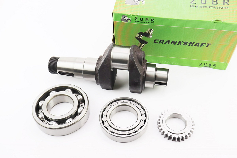 Колінвал R185N/R190N (Dболта-М12x1,5, Dшейки-52mm, H-105mm) +підшипники+шестерня Киев - изображение 1