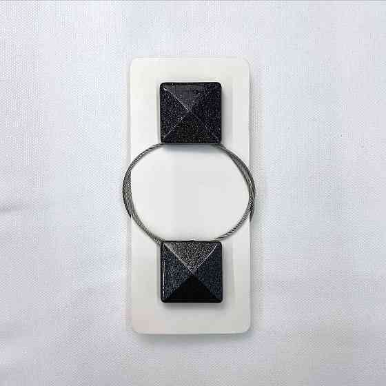 Магниты для штор и гардин Квадрат набор 2 шт Чёрный (81-133) Киев