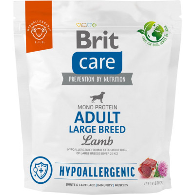 Сухой корм для собак Brit Care Dog Hypoallergenic Adult Large Breed с ягненком 1 кг (8595602559091) Винница - изображение 1