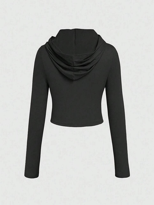 Жіноча стильна повсякденна кофта термо з капюшоном пума лакоста Одеса - фото 3