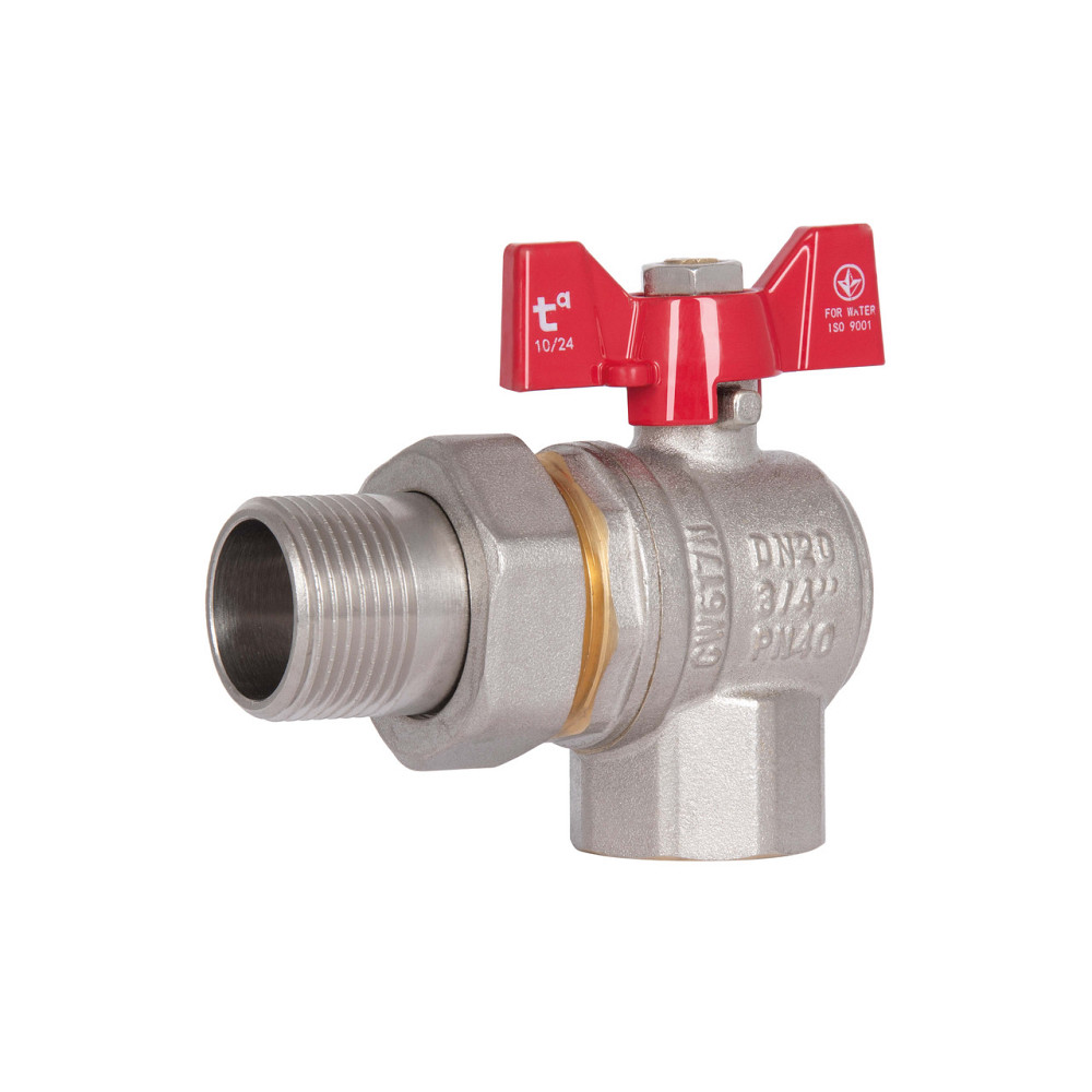 Кран кульовий "Американка" Thermo Alliance Standart кутовий 3/4" ВЗ SD222W20 Київ - фото 1