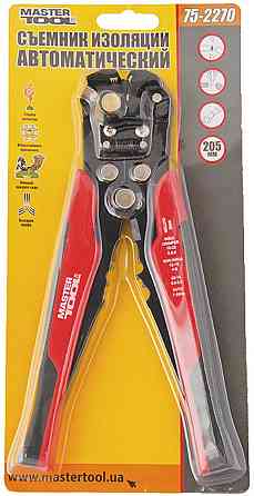 Кліщі автоматичні для зняття ізоляції MASTERTOOL 0.2-6.0 мм² CrMoV 75-2270 Коломия