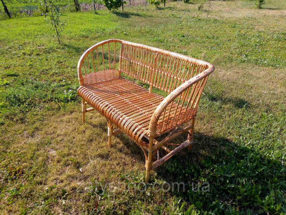 Диван із лози 120 довжиною кавовий Київ - фото 2