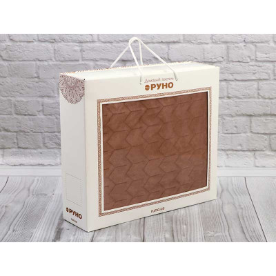 Покрывало Руно двухстороннее VeLour Коричневое 150 х 220 см (360.55_Cappuccino) Винница - изображение 2