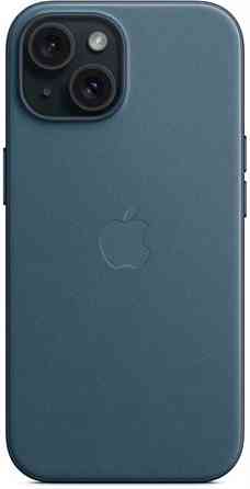 Чохол-накладка Apple FineWoven Case with MagSafe для Apple iPhone 15 Pacific Blue (MT3G3) ( 11364 ) Харків