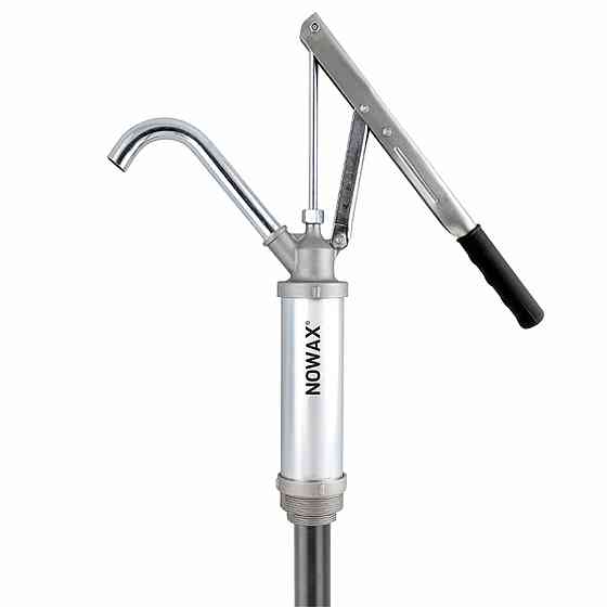 Ручна бочкова помпа Nowax важільного типу для мастила пластиковий забірник Київ