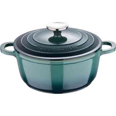 Кастрюля Bergner Excalibur з кришкою Зелена 2.2 л (BG-36100-GR) Винница