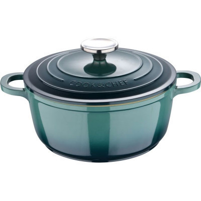 Каструля Bergner Excalibur з кришкою Зелена 2.2 л (BG-36100-GR) Вінниця - фото 1