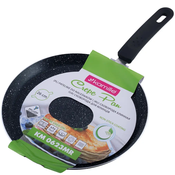 Сковорідка для млинців d26см а/п Marble 0623MR KAMILLE Житомир - фото 2