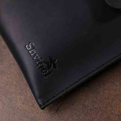 Косметичка Shvigel Кожаная матовая тревел Черная (16426) Винница