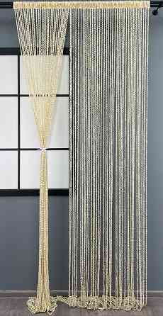 Шторы-нити спираль с люрексом Молочный 300х300см 1 шт (61-059) Киев