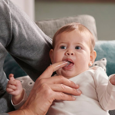 Детская зубная паста Chicco Набор: гель для десен 2в1+ зубная щетка-массажер (11262.00) Винница - изображение 7