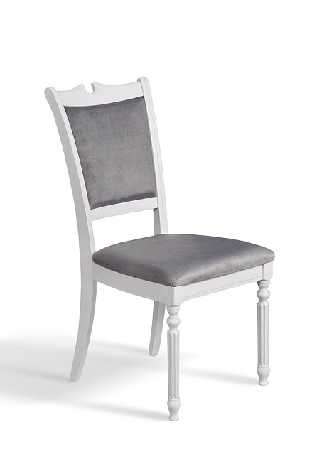 Стілець Сицилія Люкс, білий/срібна патина Київ - фото 1