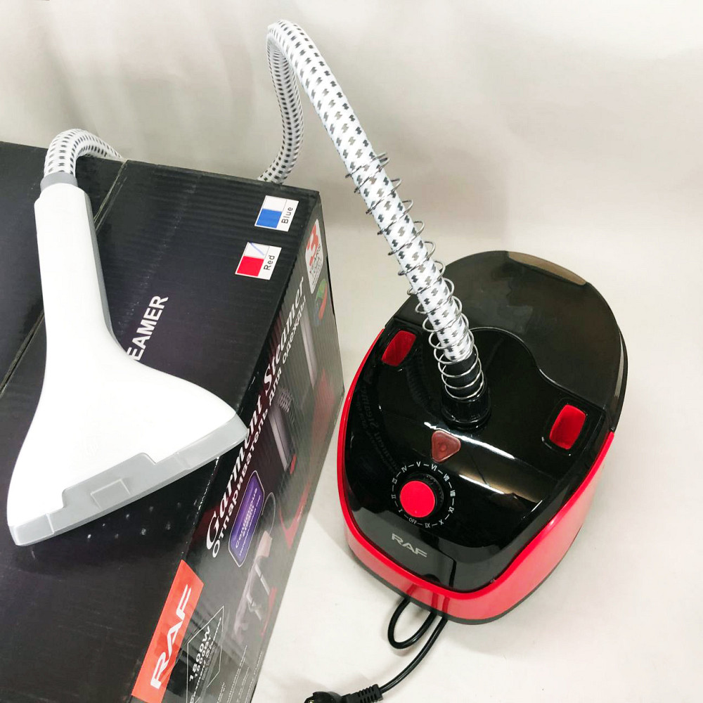 Вертикальний відпарювач зі зручною стійкою RAF R.3038 1800 Вт, Парова праска для одягу побутова EB-12 Львів - фото 3